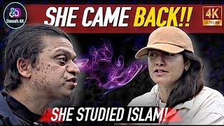 SHE STUDIED ISLAM HARD amp CAME BACK MANSUR SPEAKERS CORNER [upl. by Ttennaej]