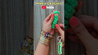 🗝🔑The Easiest Crochet keychain youll ever try😳🗝🔑🍃⚘️mariecrochett youtube [upl. by Enylcaj]