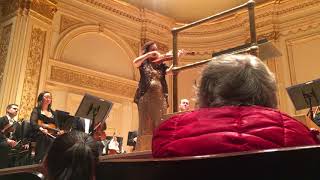 Hilary Hahn plays Bach Partita No 3 Gigue at Carnegie Hall [upl. by Anillek]