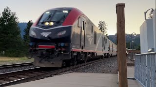 New Charger Locomotive On Amtrak Superliner Train [upl. by Clercq180]