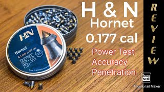 HampN Hornet 0177 cal Air Rifle Pellets Review Power Test Accuracy Grouping Penetration India [upl. by Maureene]