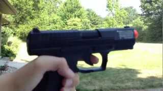 Walther P99 Dao Co2 Blowback Airsoft Gun Review and Shootin [upl. by Cimah566]