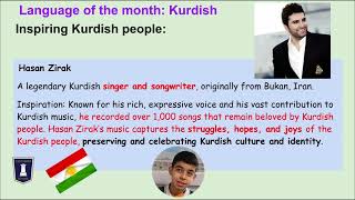 Cotham School  Language of the Month  Kurdish Sorani  3 [upl. by Ellehcsor479]