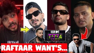 RAFTAAR Wants KRNA Divine amp Karan Aujla as Hustle 4 Judges 😱  DHANDA NYOLIWALA REPLY ON RAFTAAR [upl. by Oeht489]