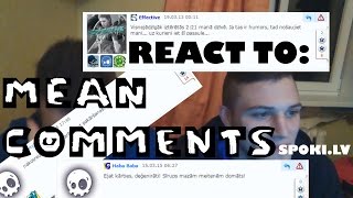 REACT TO MEAN COMMENTS spokilv edition [upl. by Calv]