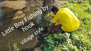 Abc fishing fishing by hook Fishing  Little boy catching Fish fish Catching method Method [upl. by Tnerb127]