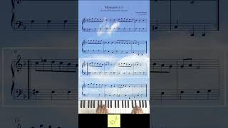 🎹 Leopold Mozart Menuett in F No 6 notenbuch für nannerl piano classicalpiano shorts music [upl. by Ahsitruc]