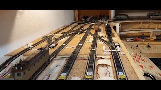 MODELLISMO FERROVIARIO  plastico in costruzione  prima prova generale con locomotore FS E 646 003 [upl. by Viridis]