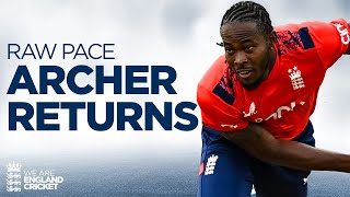 Jofra Archer RETURNS 💥  🚀 Bowling Rockets  England v Pakistan [upl. by Ahsiekan]