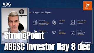 StrongPoint  ABGSC Investor Day 8 december 2021 [upl. by Sallyann]