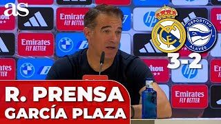 REAL MADRID 3  ALAVÉS 2  LUIS GARCÍA PLAZA rueda de prensa COMPLETA [upl. by Jegar]