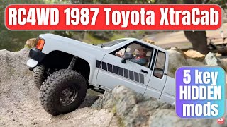 RC4WD Toyota 1987 XtraCab upgrades and mods  5 effective but hidden mods [upl. by Enawyd234]