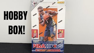 1920 NBA HOOPS Hobby Box Break 2 Autos  New Inserts Panini Basketball Card Opening [upl. by Nadabas]