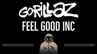 Gorillaz • Feel Good Inc CC 🎤 Karaoke Instrumental Lyrics [upl. by Anitsirt]