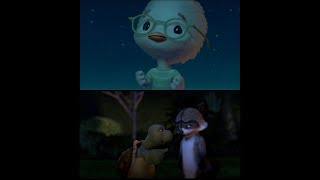 Chicken Little and Over The Hedge Playing All at Once [upl. by Ten814]