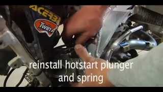 How to remove and reinstall a CRF carb and most modern 4 stroke MX carbs [upl. by Akialam561]