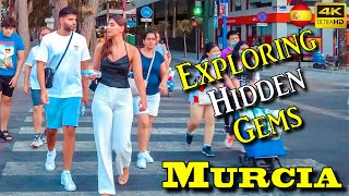 Murcia Spain Plaza Romea to Plaza Circular 4k UHD 60fps walking tour  COME WITH ME [upl. by Akeinahs]