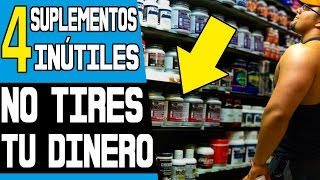 ¡LOS 4 SUPLEMENTOS MÁS INÚTILES amp FAMOSOS [upl. by Mullane648]