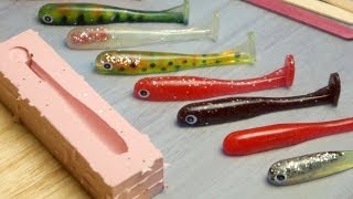 Making Paddle Tail Soft Plastic Fishing Lures [upl. by Diahann]