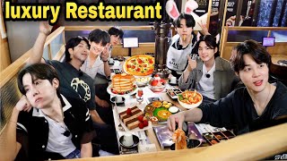 BTS in Luxury Restaurant 🍕🍔  Hindi dubbing  Part5 [upl. by Laoj]