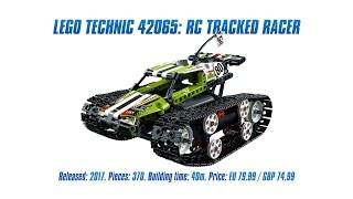 LEGO Technic 42065 RC Tracked Racer Unboxing Speed Build amp Review 4K [upl. by Melisenda629]