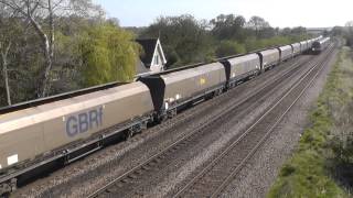 66705 Golden Jubilee on 4R80  0825 West Burton Power Station  Immingham LL7 [upl. by Frankie]