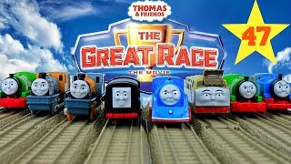 THOMAS AND FRIENDS THE GREAT RACE 47  TRACKMASTER DIESEL 10 Kids Playing Toy Trains [upl. by Ebeohp379]