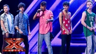 Kingsland Road sing For Once In My Life by Stevie Wonder  Bootcamp Auditions  The X Factor 2013 [upl. by Nyrol]