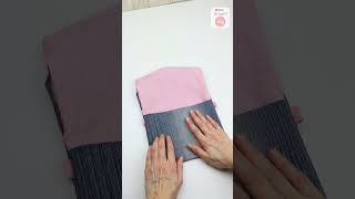 diy purse bag in 2 stiches😍 Only 10 min spend shorts bagsewing [upl. by Islek]