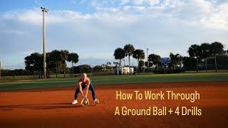 How To Work Through A Ground Ball  4 Drills [upl. by Koah179]