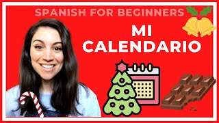 SPANISH FOR BEGINNERS  MY ADVENT CALENDAR EASY SPANISH [upl. by Wilek]