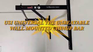 Wall mounted Chinup bar installation chin up bargym at home [upl. by Yarled]