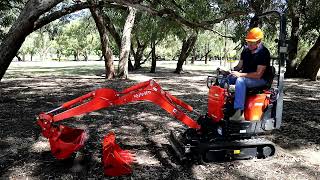 How To Safely Operate The Kubota K0083 Mini Excavator [upl. by Gagne267]