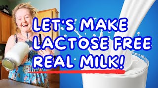 Easy Homemade Lactose Free REAL Milk [upl. by Gonzales]