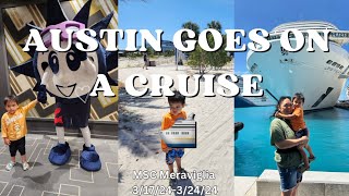 Austin Goes On A Cruise MSC Meraviglia 2024 [upl. by Anastase]