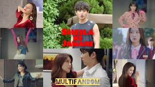 Sheila Ki Jawaani  New korean mix hindi song 2021  Multifandom 🔥 [upl. by Adleme]