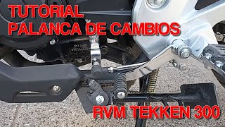 TUTORIAL  Reemplazo de PALANCA PEDAL de CAMBIOS RVM TEKKEN 300 [upl. by Lauder]