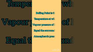 Boiling point interview definition principal water vapour [upl. by Ettener]