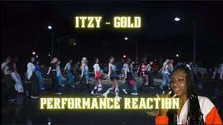 ITZY  GOLD PERFORMANCE VIDEO REACTION [upl. by Nauqyt]