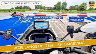 Piaggio 530 Ritje langs de IJssel en omgeving [upl. by Alleul]