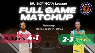 2024 BGR 19U NCAA League St John’s Vs Oregon [upl. by Lokin]