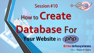 Session 10 How to Create Database for your Website in MySQL [upl. by Mayne217]