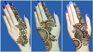 Diwali special Mehndi designs simple back hand  Arabic mehndi designs  mehandi ka design [upl. by Aicul390]