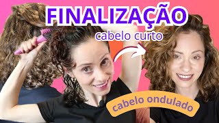 FINALIZAÇÃO PARA CABELO ONDULADO E CURTO [upl. by Aronow]