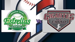 Estrellas orientales vs gigantes del cibao juego de la lidom en vivo lidom aguilas licey pelota [upl. by Emelita]