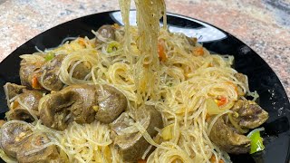 Spaghettis Rognon cuisiner avec des vermicelles chinois [upl. by Mcafee206]