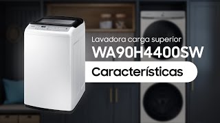 Lavadora Samsung WA90H4400SW1  Características [upl. by Adrien672]