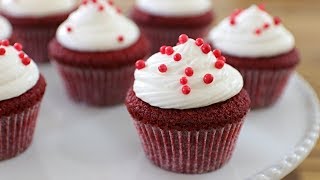 Red Velvet Cupcakes Recipe  How to Make Red Velvet Cupcakes [upl. by Tcideneb48]