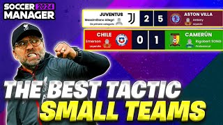 THE BEST TACTIC FOR SMALL TEAMS IN SOCCER MANAGER 2024  SM24 TACTICS [upl. by Ardnaeed998]