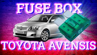 Toyota Avensis 20032009 fuse box diagram [upl. by Pace156]